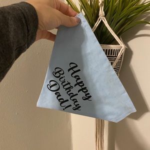 Happy birthday dad dog bandana